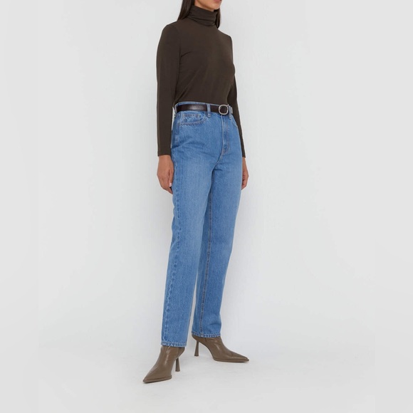 oak + fort tapered light wash jeans - Picture 1 of 5